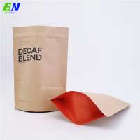 Bio stand zipper pouch custom logo paper bag Eco friendly packaging for tea